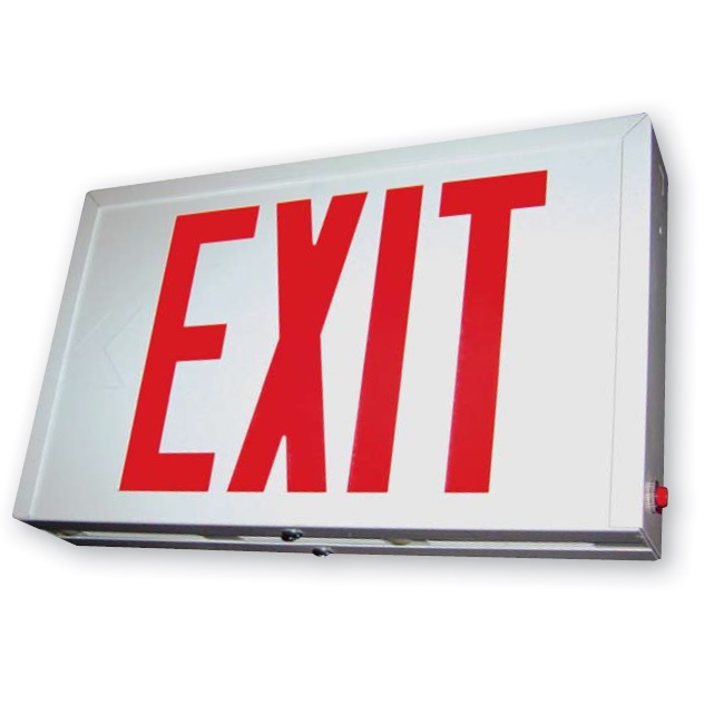 STEEL EXIT SIGN PFLED-SXTEU