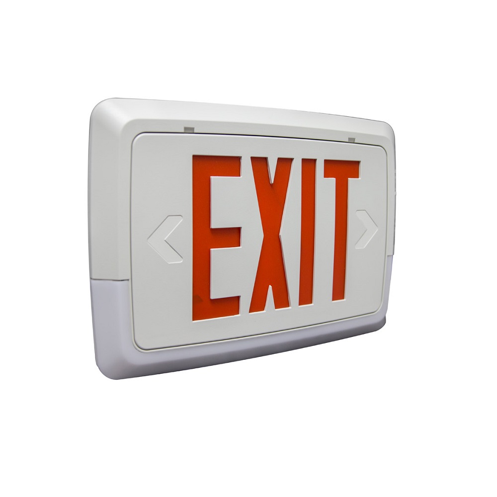 LOW LEVEL ALL LED EXIT & EMERGENCY THERMOPLASTIC COMBO PFLED-LCTXTEU