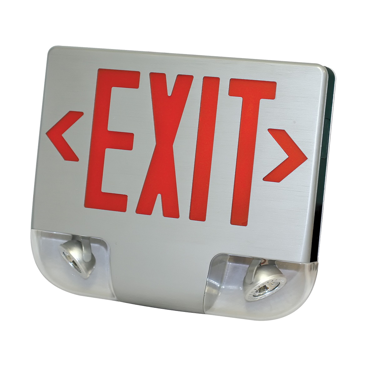 LED EXIT & EMERGENCY DIE-CAST ALUMINUM COMBO PFLED-CKXTEU