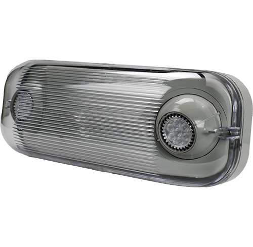 MR-16 WET LOCATION SEMI-RECESSED POLYCARBONATE EMERGENCY UNIT PFLED-RMR-16-WP