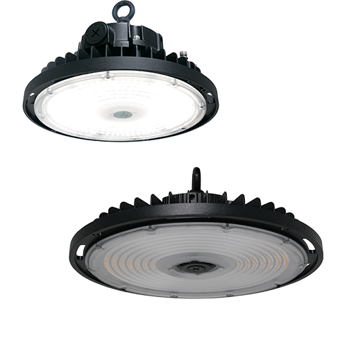 PREMIUM ROUND HIGH BAY - Sensor Ready -Lumen & Kelvin Field Selectable-BLK