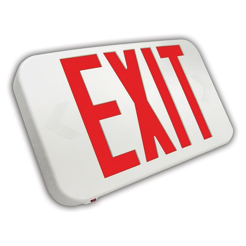COMPACT THERMOPLASTIC EXIT SIGN PFLED-EZRXTEU