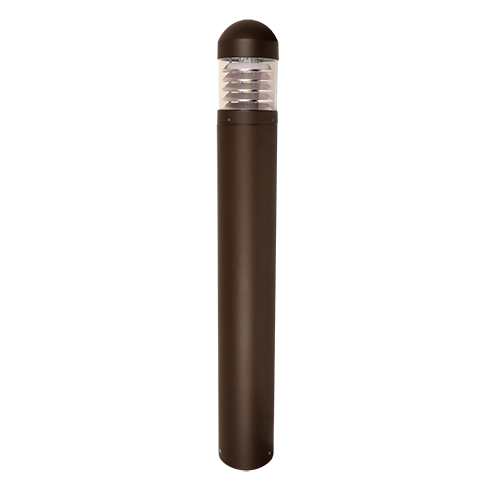 BOL-RDL-LKFS - Round Domed Bollard with louvered reflector–Lumen & Kelvin Field Selectable