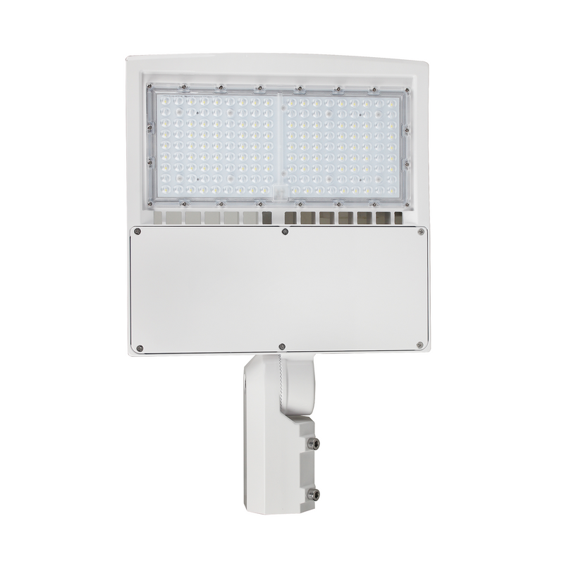 150W LED Shoebox Light White Housing AC 120~277V CCT 5000K