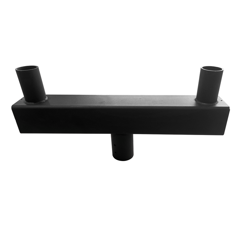 Twin Square Straight Bull Horn for 2 fixtures