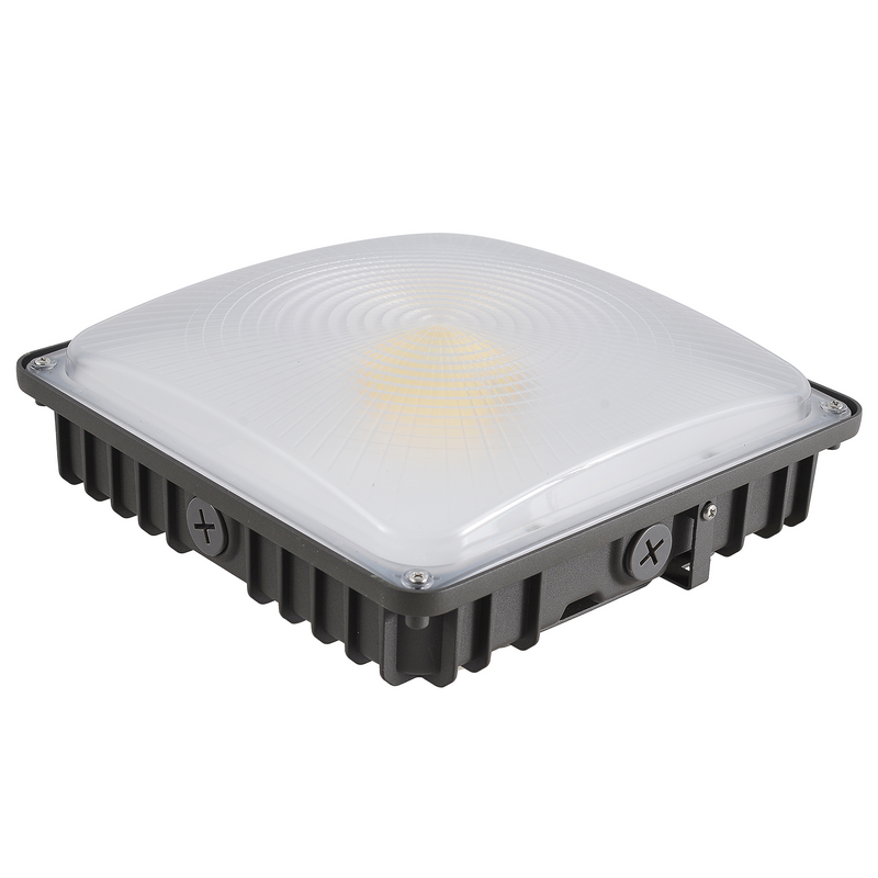 3 Wattage & 3 CCT Selectable Square Canopy Light-Wattage 30/45/70W-CCT 3000K/4000K/5000K