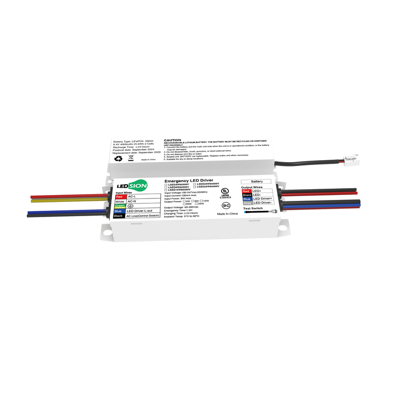 8W Emergency Backup Battery-Input AC 100~347V