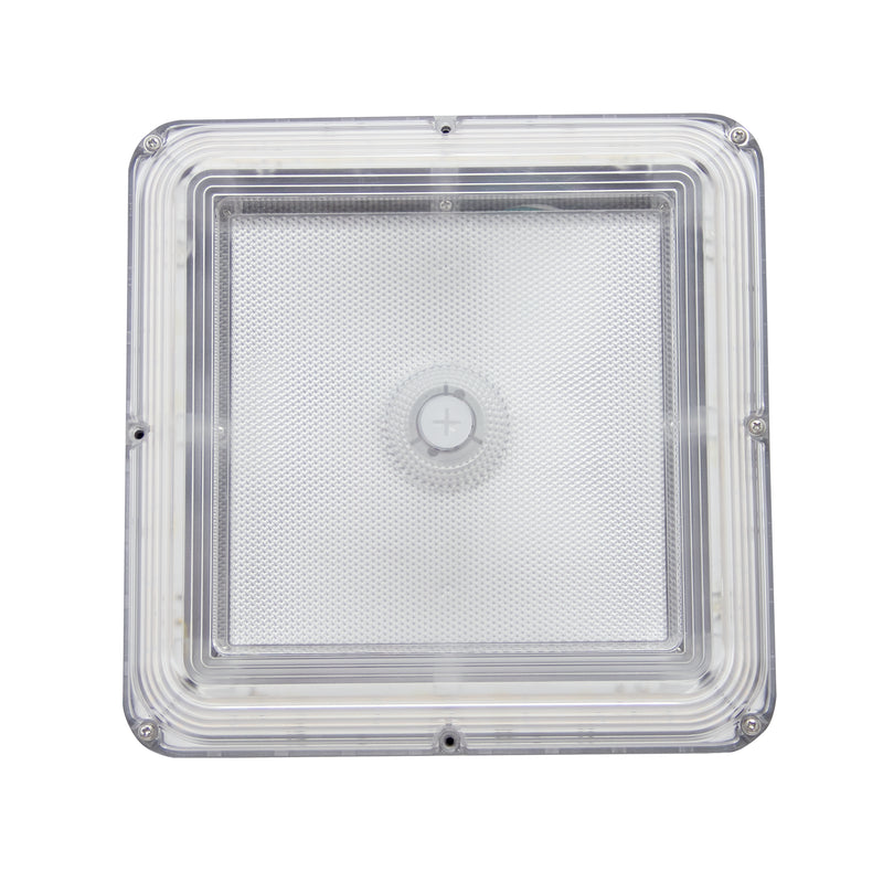60W/80W/100W Wattage Selectable LED Canopy Light-CCT 3000K/4000K/5000K-AC 120~277V
