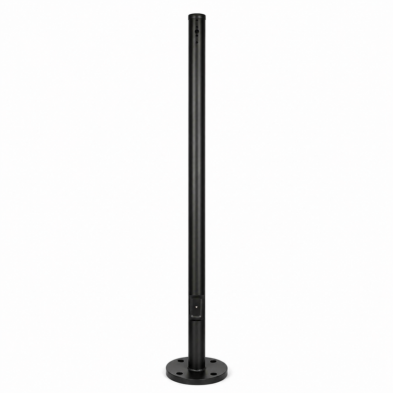 25ft Black 4.5'' Round Steel Light Pole 11 Gauge